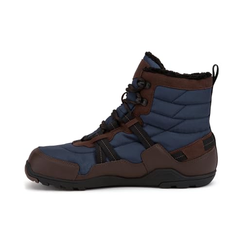 Xero Shoes Herren Alpine Barfuß Wanderstiefel, Braun/Marineblau, 45, Schwarz, 44 EU