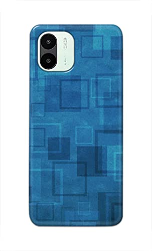 Image of Printed Hard Back Cover Case for Mi Redmi A1 2022 Back Cover (Plain Azure Blue) -702