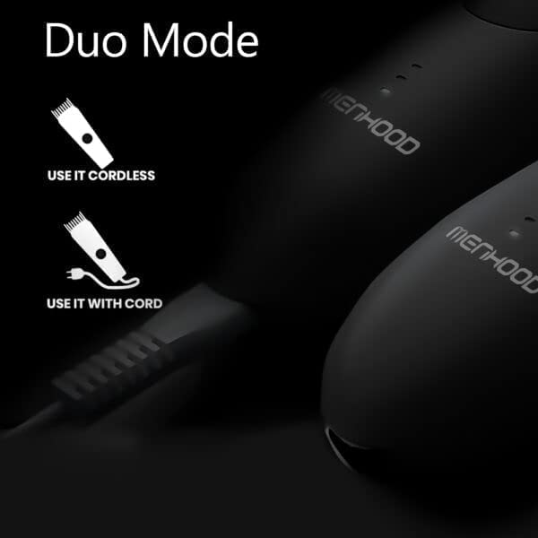 MENHOOD Men's WaterProof Cordless Grooming Trimmer for Men, Suitable for Beard, Body Private Part Shaving, Head and Pubic Hair, 150min Run Time... - Image 7