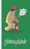 Geburtstagskalender: Feuerwehr-Motiv | jahresunabhängig ausfüllen | Geburtstage, Jahrestage und Adressen eintragen | Geburtstagskalender mit Motiv ... | Größe 5