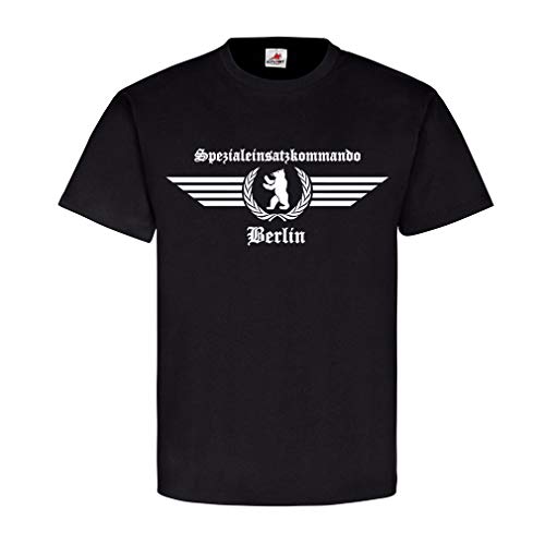 T-shirt avec logo de la police SEK Berlin 23720 noir taille S
