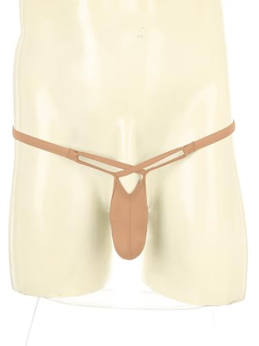 Men's Cut Out Micro Mini T-back Jockstrap G-string Thongs Underwear Sissy Pouch Panties2