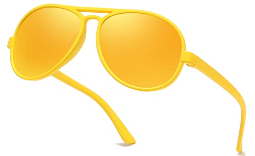 Baby Toddler Infant Shatterproof Aviator Sunglasses for Boys Girls Kids Age 0-4