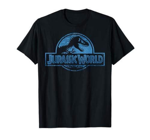 Jurassic World Blue Dinosaur Scale Logo T-Shirt
