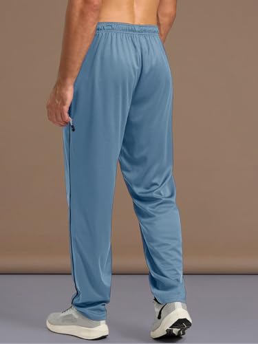 Image of Pinkmint Men's Cotton Comfort Fit Drawstring Track Pants with Side Pockets | Relaxed Fit | Men's Cotton Joggers