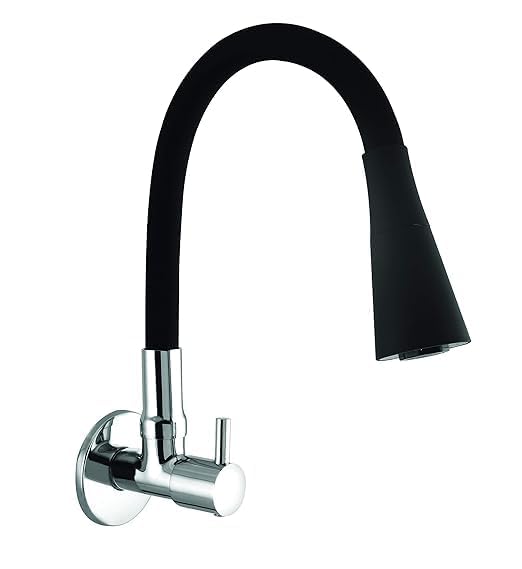 SEARENE BATHWARE Kitchen Sink Tap | Flexible Neck Wall Mount Sink Mixer Tap | Dual Flow Medium Shower Flow & Foam Flow | 360° Swivel Spout for Easy Use | Chrome Finish | Perfect for Modern Kitchens (B0CY5GT4PP) Amazon Price History, Amazon Price Tracker