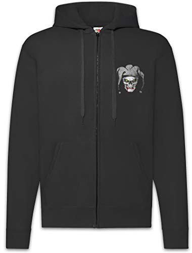 Sweat à capuche Joker Skull Urban Backwoods zippé noir pour homme