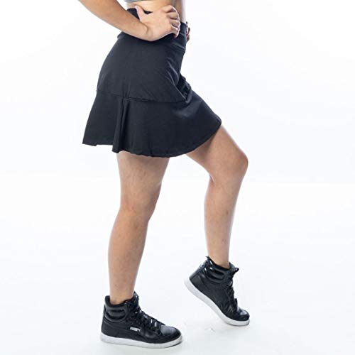 Saia Short Fitness para malhar Cor :Preto;Tamanho:M