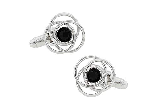 Mancuernillas clásicas redondas de KnBoB para hombre miniatura 1