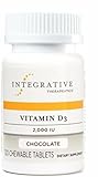 Integrative Therapeutics - Vitamin D3 2,000 IU - Immune System and Bone Support - Chocolate Flavor - 120 Chewable Tablets
