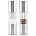 Cole & Mason H56390P Oslo Molinillos de Sal y Pimienta, Precision+/Molienda Ajustable, Acero Inoxidable/Acrílico, 185mm, Incluye 2 x Molinos, Garanzia del Meccanismo a Vita