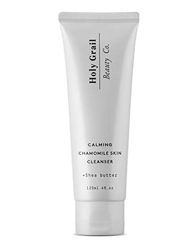 Calming Chamomile Daily Face Cleanser for Sensitive Skin with Shea Butter & Aloe Vera - Gently Remove Make-Up, Dirt & Oil Without Irritation.