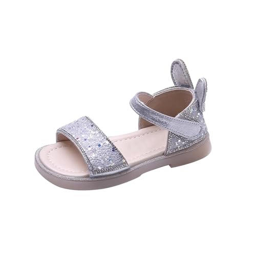 Baby Girl Summer Water Sandals Brick Rabbit Ears Open Toe Soft Bottom Sandals Little Child Beach Sparkingly Shoes