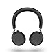 Jabra Evolve2 75 Wireless PC Headset mit Ladedock, 8-Mikro-Technologie - Dual-Foam-Stereo-Kopfhörer mit moderner aktiver Geräuschunterdrückung, USB-C Bluetooth-Adapter und UC-Kompatibilität - Schwarz