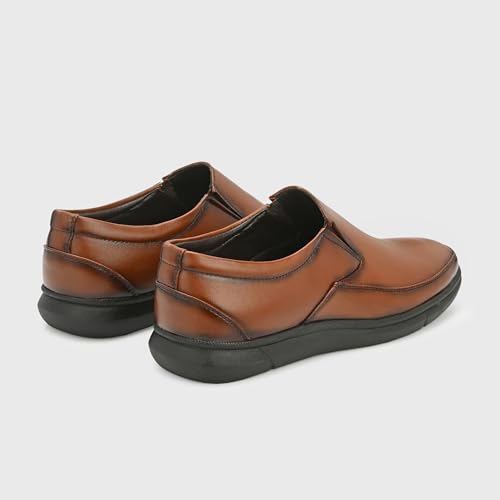 Image of Centrino Men's Formal Shoe|Slip-On Loafers |Office Dress Shoes | Wedding Party Casual Travel |Trendy & Classic Design |Durable TPR Sole |Lightweight Cushioned Sole |Comfortable Outdoor Wear (8109)