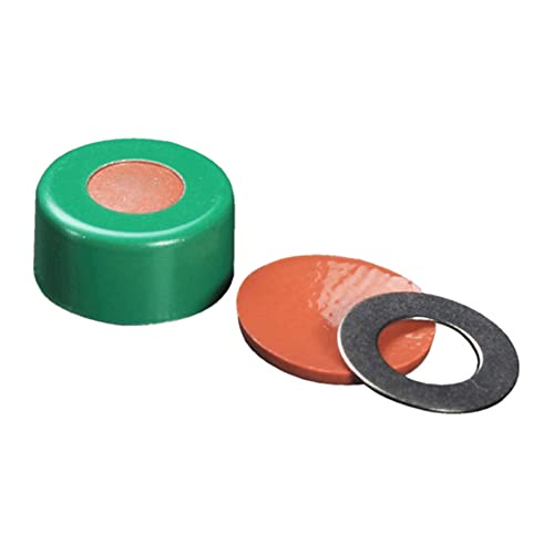 Joints à sertir AlumiTin 11mm bouchons septa caoutchouc naturel FEP vert chromatographie