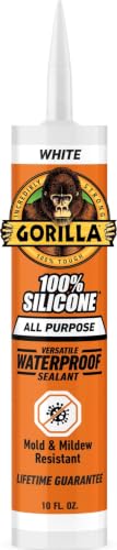 Gorilla 100% Silicone Waterproof Caulk...