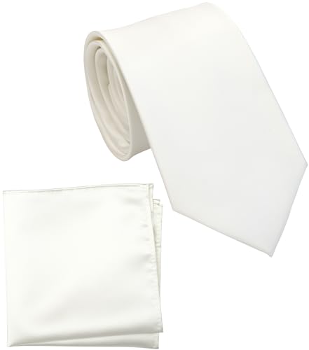 Image of Classic Tie and Pocket Square Set for Men, 3.2-Inch Standard Width