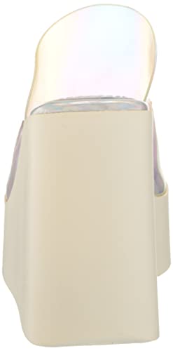 DKNY Women's Pen Wedge Sandal with Clear Strap Flat3