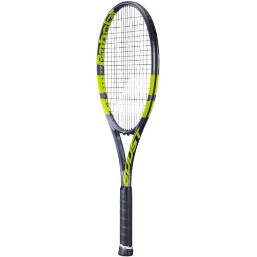 Babolat Boost Aero Strung Tennis Racquet, Grey Green/Yellow - Image 4