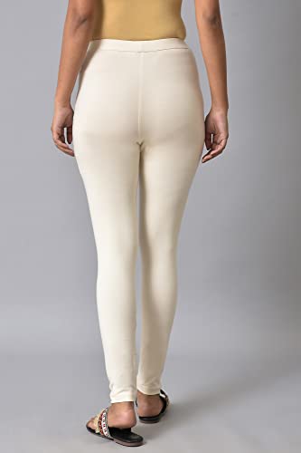 Image of W for Woman Women's Regular Fit High Rise Coral Cotton Jersey Tights