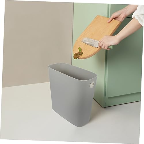 Caneca de basura de plástico rectangular para espacio estrecho miniatura 6
