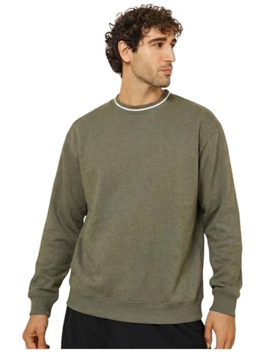 Image of FYLTR Men's Solid Sweatshirt | Regular Fit | Casual Winter Sweatshirt for Men