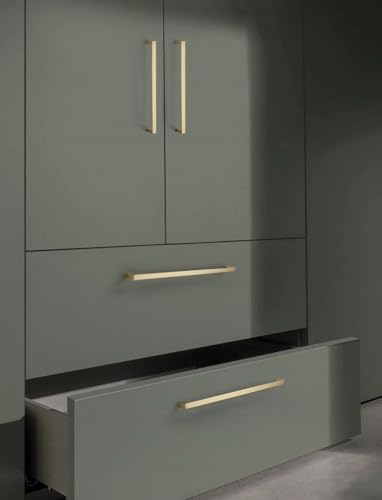 Image of 10 Pack 7.5 Inch(192mm) Kitchen Cabinet Handles Gold Cabinet Pulls Kitchen Cabinet Hardware Drawer Pulls for Cupboard Wardrobe