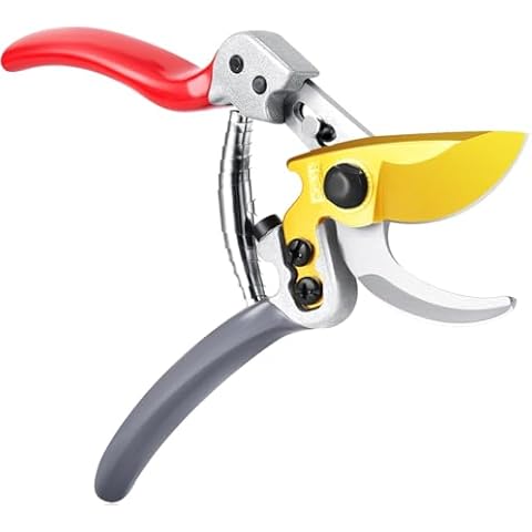 Honsen Bypass Pruning Shears For Gardening,Gardening Scissors with Sharp, Rust Resistant Steel Blade,Garden Hedge Clippers Handheld Pruners Cover