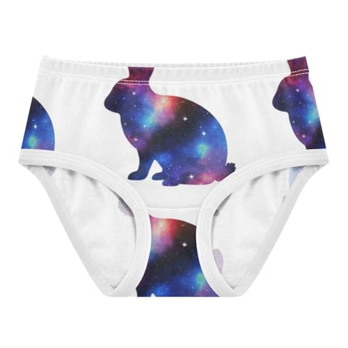Silhouettes Rabbits White Cute Panties Girl Girls Underwear Toddler Cotton Flower Kids Undies Briefs 2t