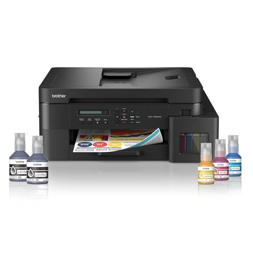 Brother Ink Tank DCP-T830DW (New Launch) WIFI Auto Duplex Color Printer (Print Scan Copy),ADF,LAN, PrintUpto 15K Pages Black & 5K Color Each for(CMY),Extra Black Ink,80 Sheet MP Tray,Free Installation view 1