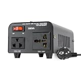 Yinleader 500 VA 230 V fino a 110 V USA Trasformatore di tensione a nucleo toroidale - Ingresso: 220 V / Uscita: 110 V e 220 V