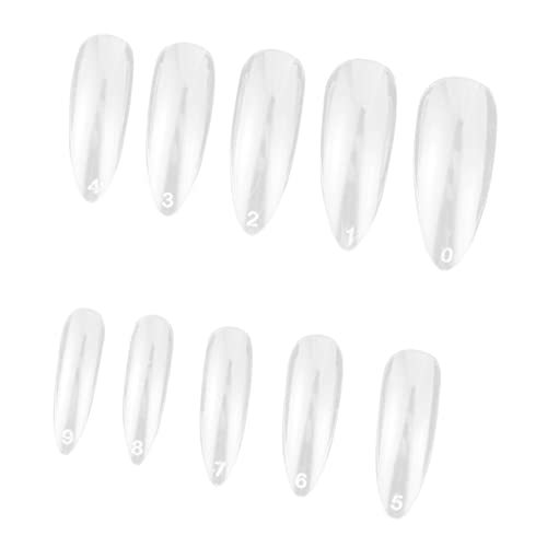 KALLORY 1200 Pçs Unhas Postiças Dicas De Unhas Para Unhas Artificiais Decalques De Unhas Instruções