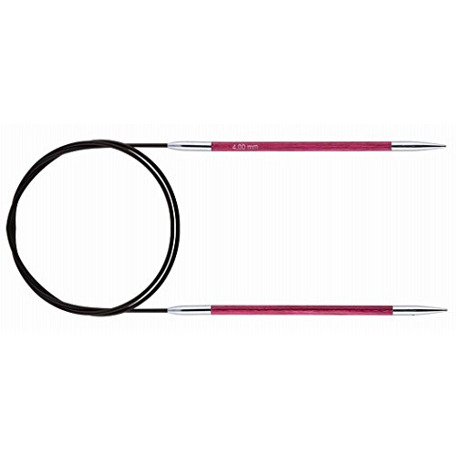 KnitPro KP29075 Royale: Knitting Pins: Circular: Fixed: 60cm x 4.00mm, Birchwood, brass, Multi-Colour, 4mm
