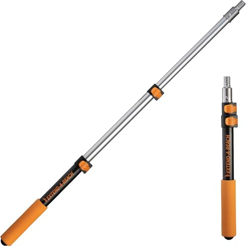 1.5-3 Ft Long Paint Roller Extension Pole // Multi-Purpose Telescopic Extension Pole With Universal Twist-On Metal Tip // Lightweight &Amp; Sturdy Extendable Pole For Painting Dusting And Window Cleaning
