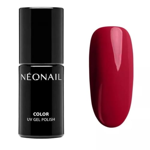 NÉONAIL Pintauñas Semipermanentes 7,2 ml - Rojo - First Hug - Esmaltes Semipermanentes Para Uñas - Gel Uñas - Manicura - Nail Art - Brillo Uñas - Laca De Uñas - Esmalte Uñas