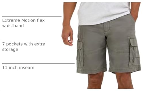 Lee Men's Extreme Motion Carolina Cargo Short, Sagebrush, 34 by Lee - Used condition - US$28.96
