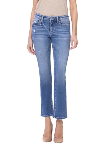Flying Monkey Low Rise Slim Bootcut Jeans Medium Blue F5165-29