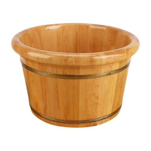 Cubo de madera para masaje y spa de pies miniatura 1