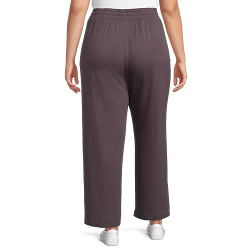 Terra & Sky Women's Plus Size Wide-Leg Knit Pants3