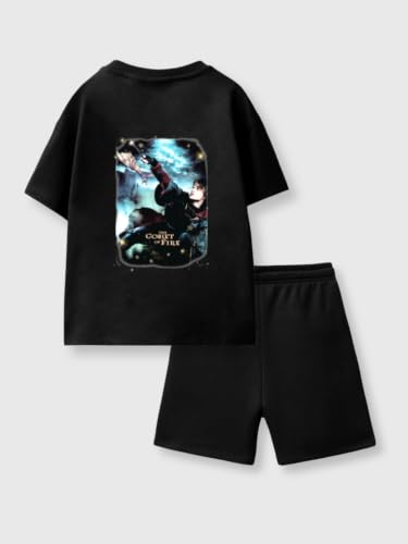 Image of Nap Chief Kids Cotton Official Harry Potter Co ord Set for Boys & Girls, T Shirt and Shorts for Casual Wear