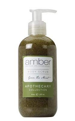 AMBER INSPIRING SPA EXPERIENCES Green Tea Mint Body Scrub, 8 oz