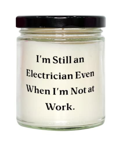 New Electrician Gifts, I'm Still an Electrician Even When I'm Not at Work, Fun Holiday Candle From Colleagues, Tools, Gift ideas, Presents, Christmas