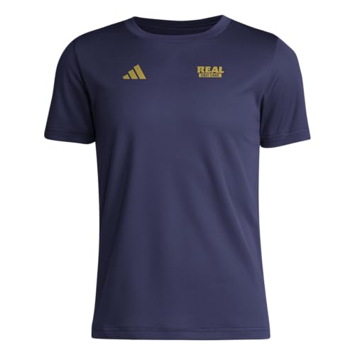adidas Unisex-Kids Real Salt Lake Pre-Game Short Sleeve Soccer T-Shirt,Team Navy Blue/Real Salt Lake,Small