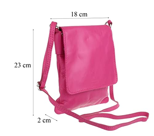 Girly HandBags Womens Italian Leather Shoulder Bag Small Cross Body Messenger Soft Leather Vera Pelle Phone Holder Holiday4