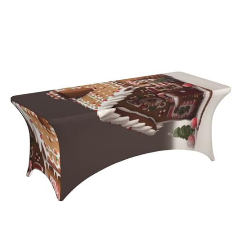 Nappe extensible 1,8m rectangulaire infroissable et lavable pour table de banquet - 4