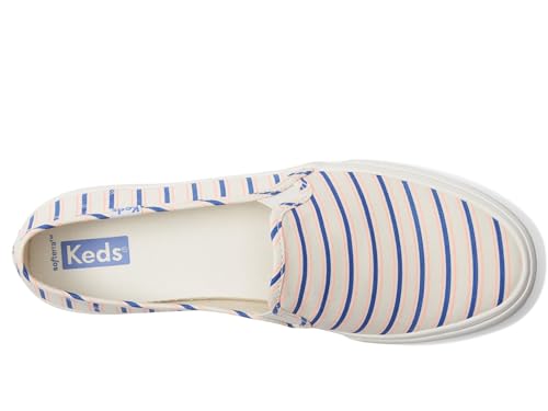 Image of Keds Womens Double Decker Canvas Slip On Sneakers Shoes Casual - Black