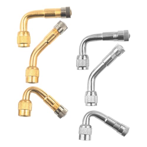 WOONEKY 6pcs Valve Stem Extension Rods for Easy Tire Inflation Compatible with Cars Motorcycles Rvs Durable and Sturdy Design for Convenient Access to Hard to Reach Tire Valves