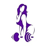 Wandaufkleber „Workout Girl Motivation Crossfit“, Wand-/Fensterdekoration, Poster, Gesundheitszentrum, Fitnessstudio, Vinyl-Aufkleber, Wandbilder, groß – 56 x 92 cm
