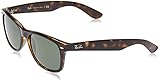 Ray-Ban RB2132 New Wayfarer Sunglasses, Tortoise/Green, 55 mm